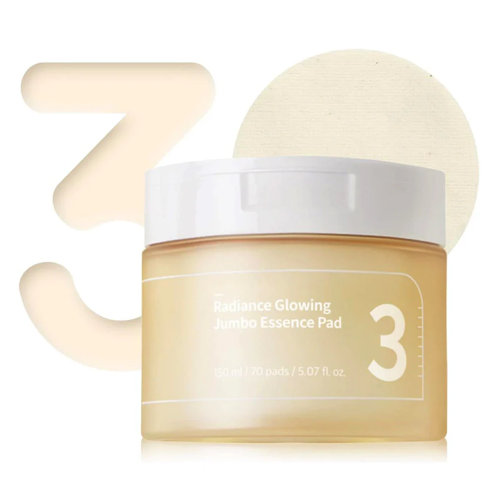 Numbuzin No.3 Radiance Glowing Jumbo Essence Pad 150ml / 70 Pads
